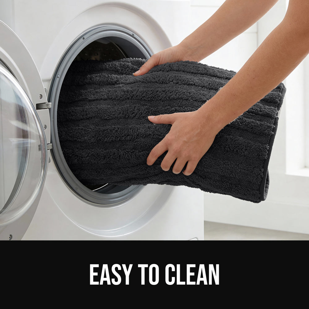 Lines Bath Rug Gorilla Grip