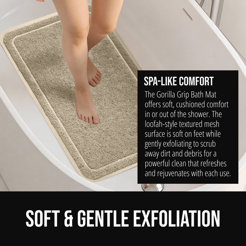 Loofah Bath Mat Gorilla Grip