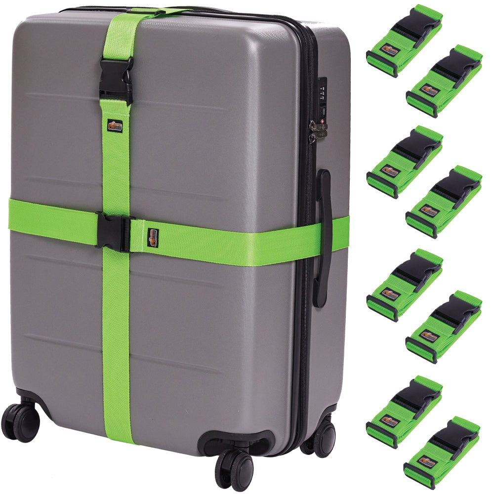 Luggage Straps Gorilla Grip Green 8