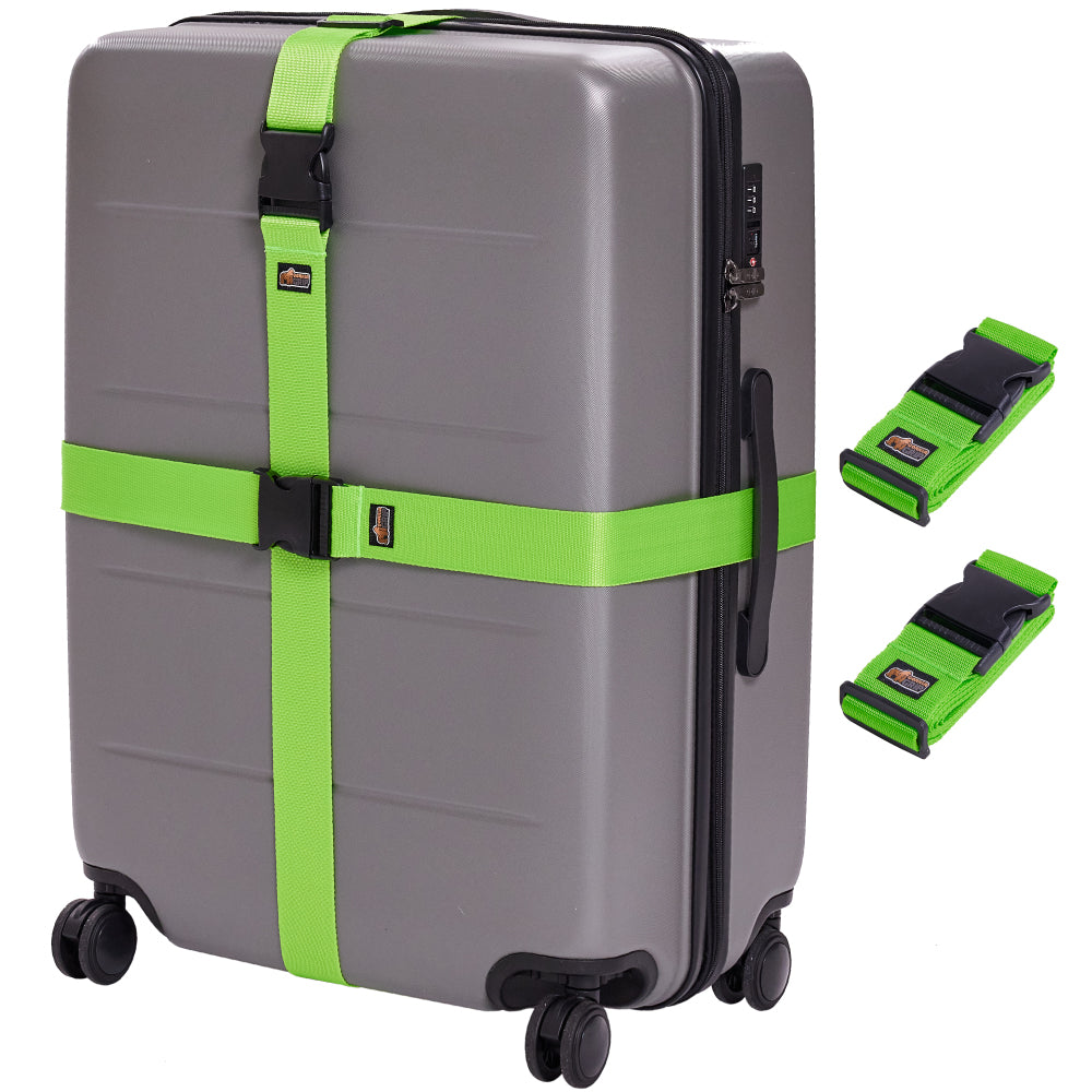 Luggage Straps  Gorilla Grip Green  