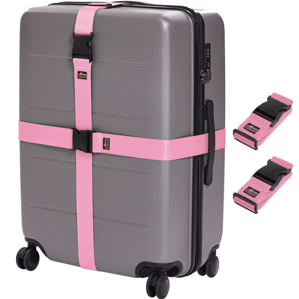 Luggage Straps  Gorilla Grip Pink  