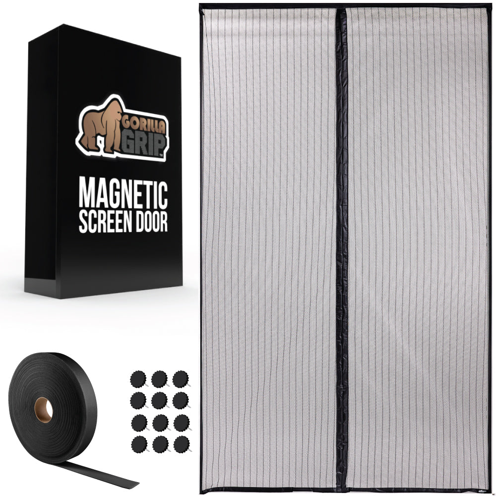 Magnetic Screen Door  Gorilla Grip 82" x 38"  