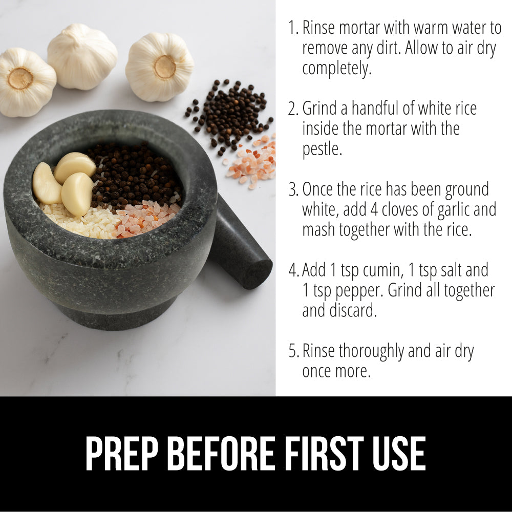 Mortar and Pestle Set Gorilla Grip