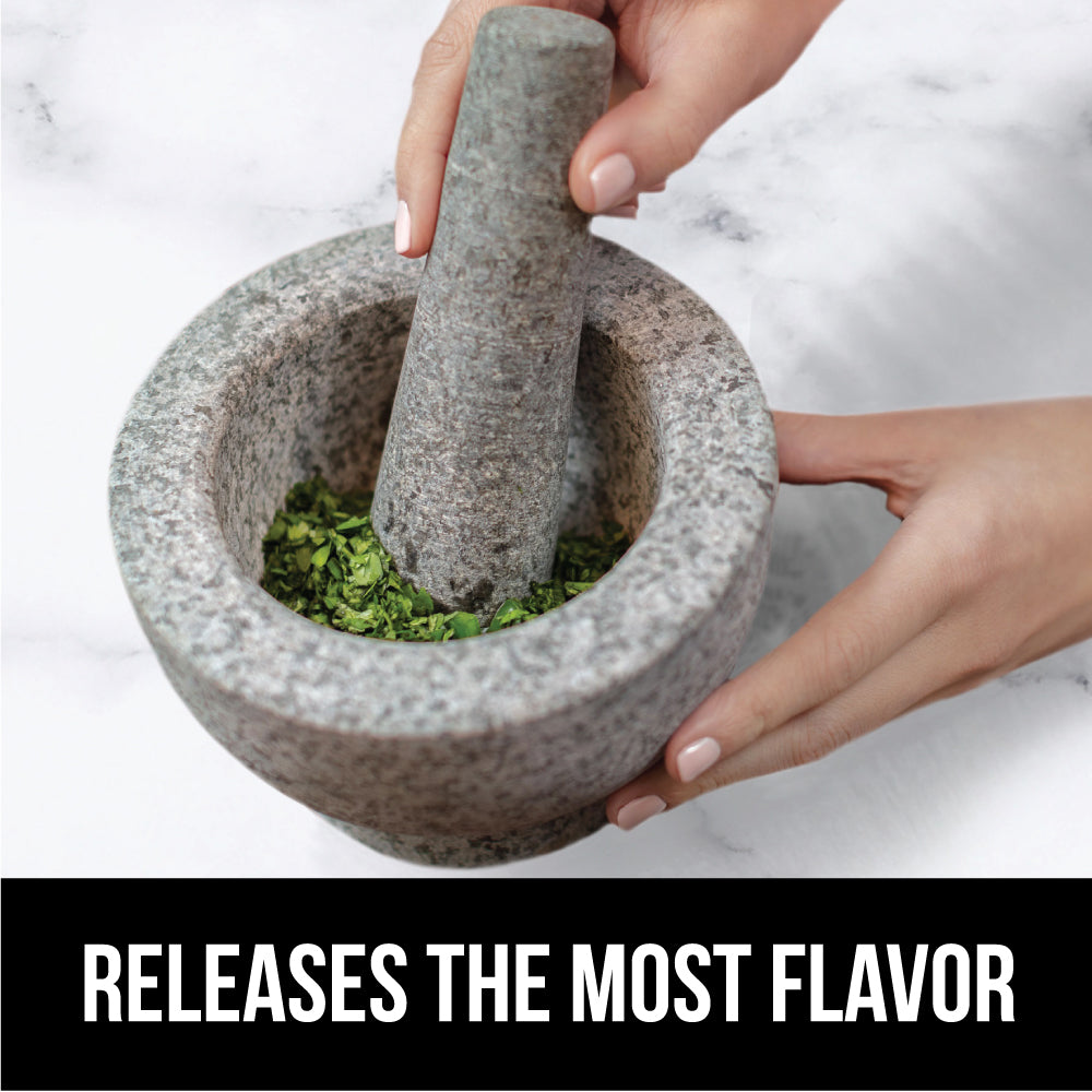 Non-Slip Granite Mortar and Pestle - Thumbnail 5