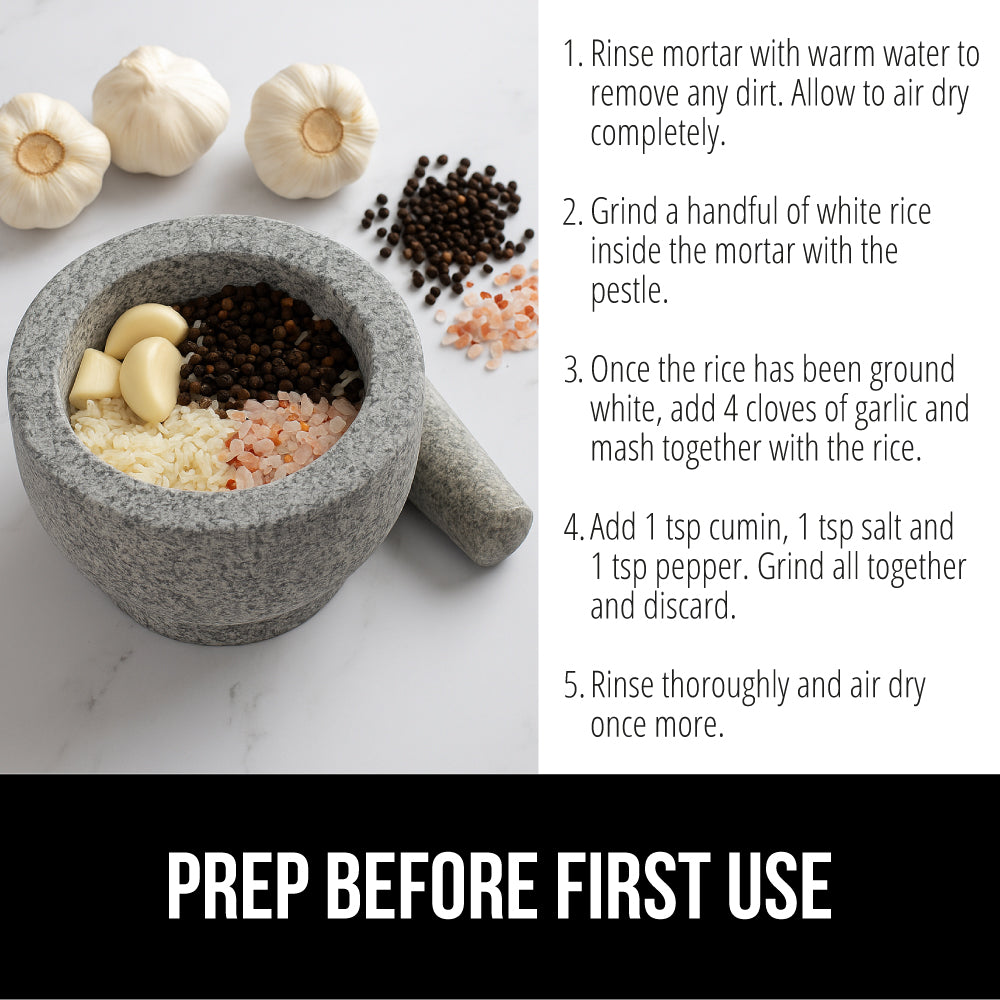 Mortar and Pestle Set Gorilla Grip