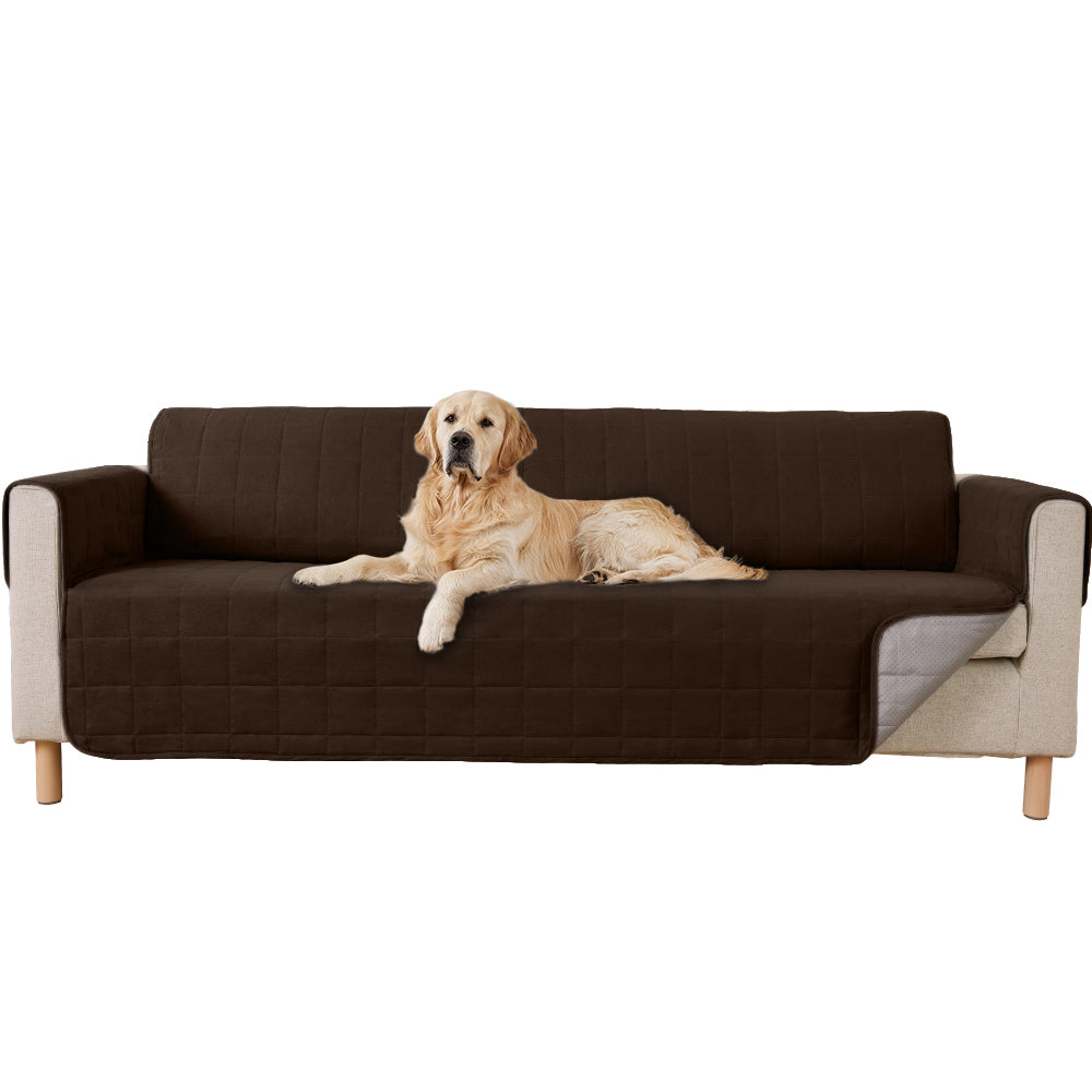 Waterproof Couch Cover  Gorilla Grip Brown Oversized Sofa 