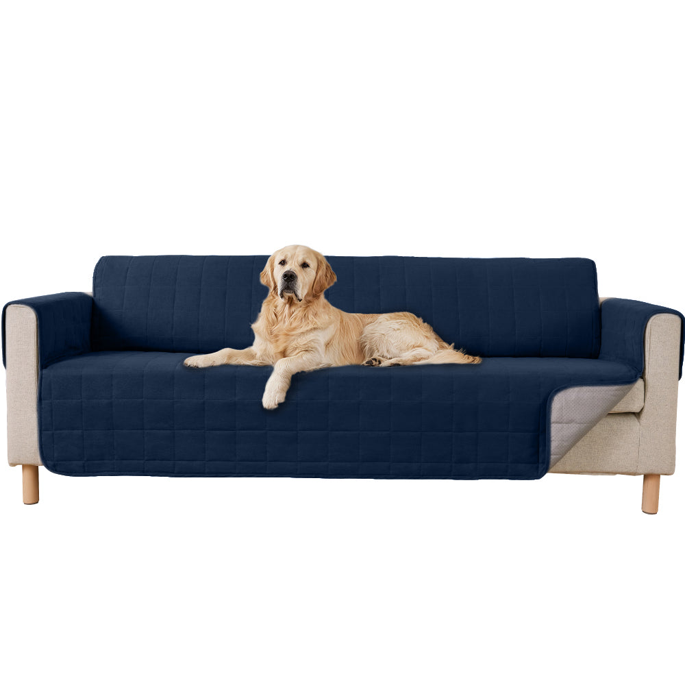Waterproof Couch Cover  Gorilla Grip Navy Oversized Sofa 