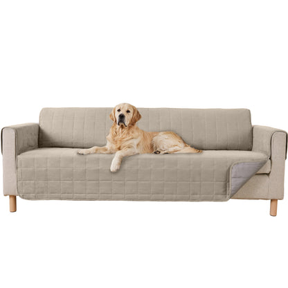 Waterproof Couch Cover  Gorilla Grip Taupe Oversized Sofa 