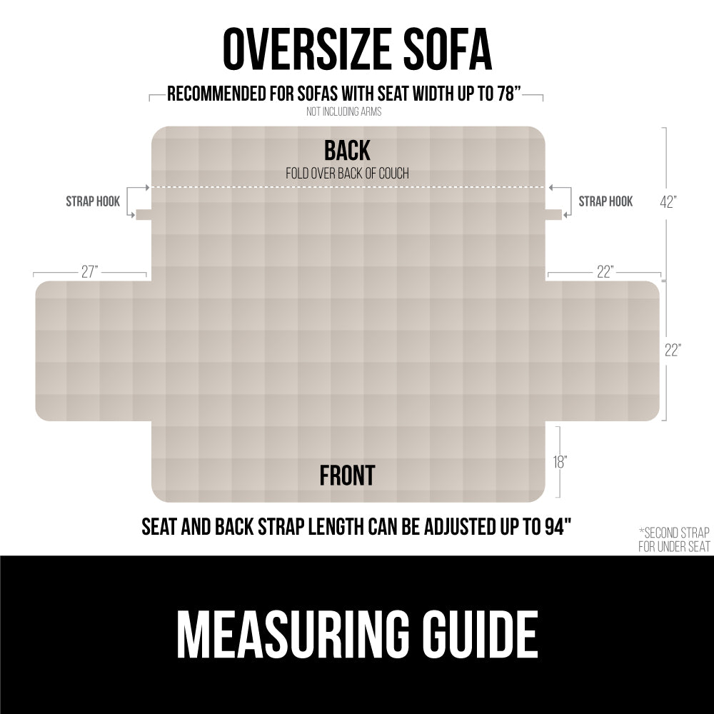 Waterproof Couch Cover  Gorilla Grip   