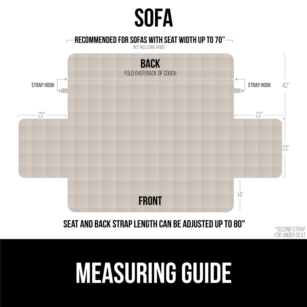 Waterproof Couch Cover  Gorilla Grip   