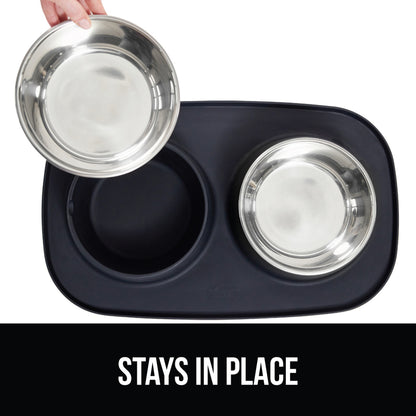 Pet Bowls Silicone Feeding Mat  Gorilla Grip   