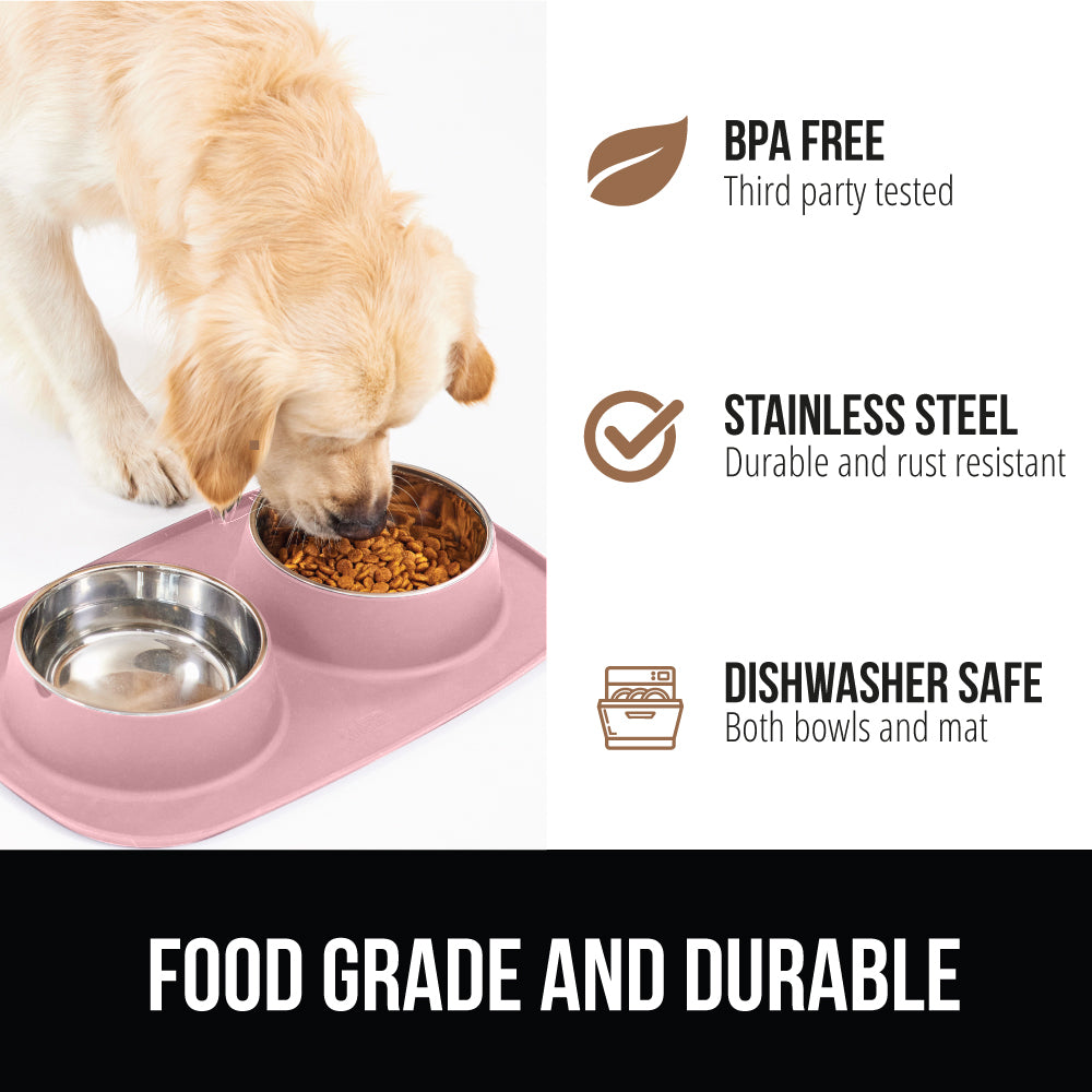 Pet Bowls Silicone Feeding Mat  Gorilla Grip   