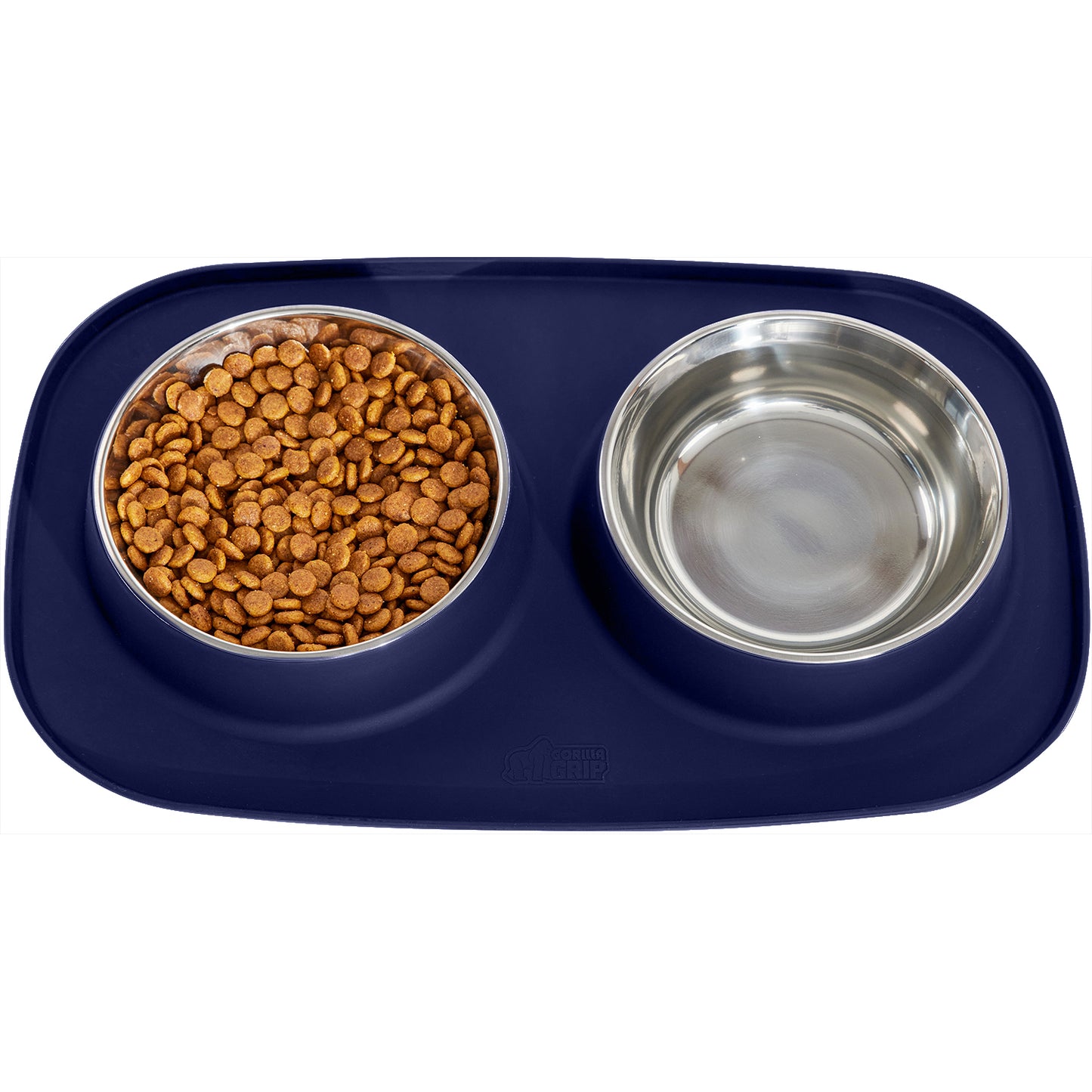 Pet Bowls Silicone Feeding Mat  Gorilla Grip Navy 1 Cup 