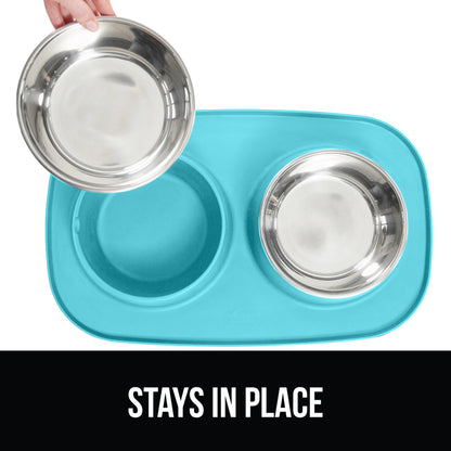 Pet Bowls Silicone Feeding Mat  Gorilla Grip   