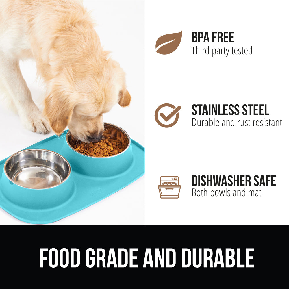 Pet Bowls Silicone Feeding Mat  Gorilla Grip   