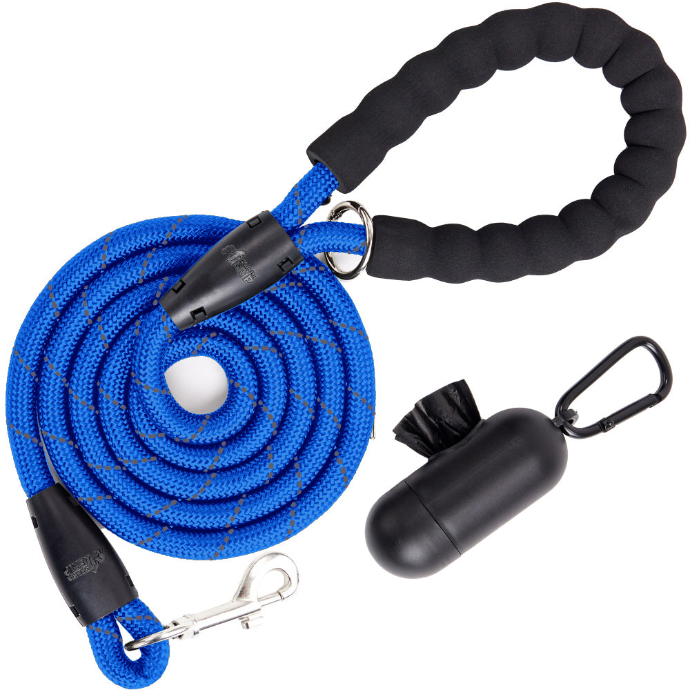 Pet Leash  Gorilla Grip Blue 4 1/2 Foot 