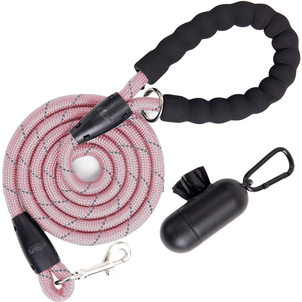 Pet Leash  Gorilla Grip Pink 4 1/2 Foot 