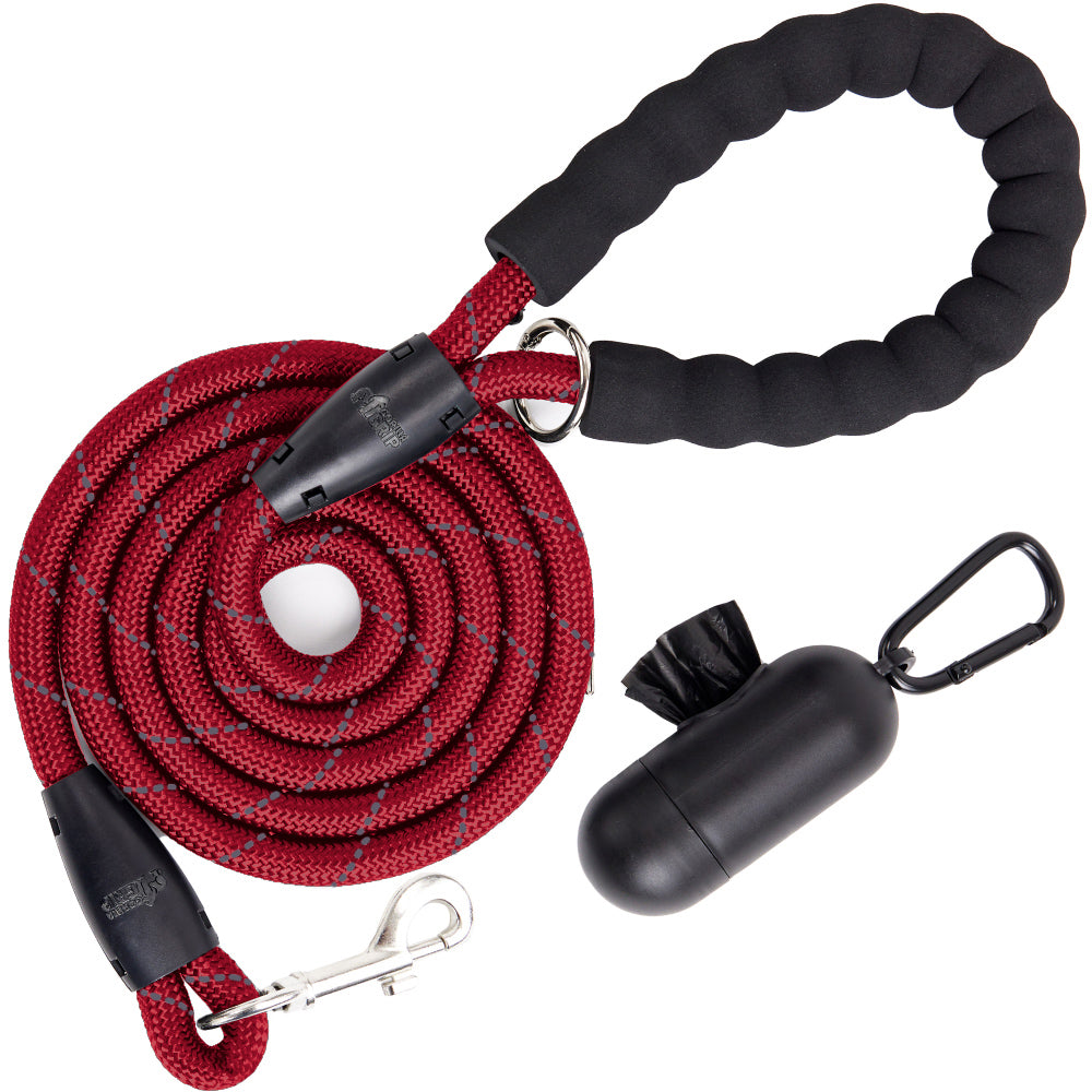 Pet Leash  Gorilla Grip Red 4 1/2 Foot 