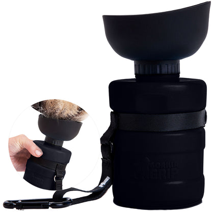 Pet Water Bottle Gorilla Grip Black