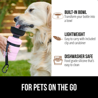 Pet Water Bottle  Gorilla Grip   