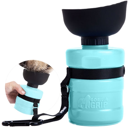 Pet Water Bottle Gorilla Grip Turquoise