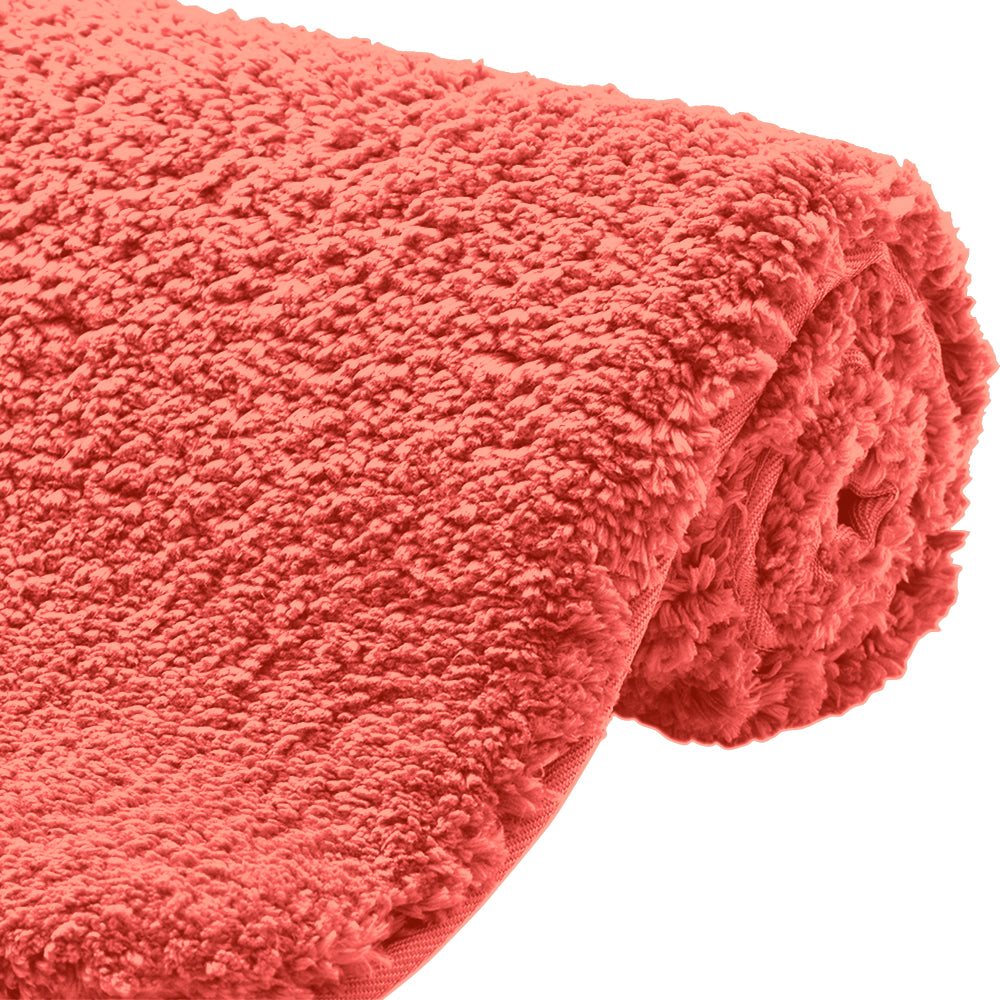 Premium Bath Rug Gorilla Grip Coral 24" x 17"