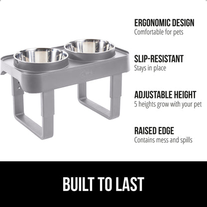 Raised Pet Bowls  Gorilla Grip   