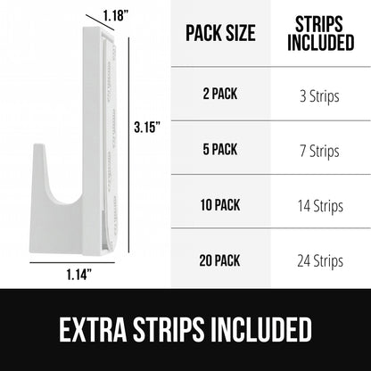 Removable Hooks Gorilla Grip