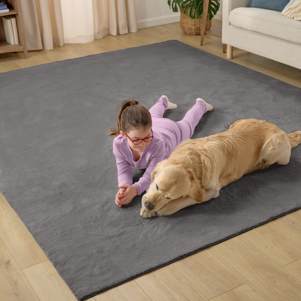 Area Rug Gorilla Grip Grey 2' x 3' (Rectangular)