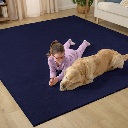 Area Rug Gorilla Grip Navy Blue 2' x 3' (Rectangular)