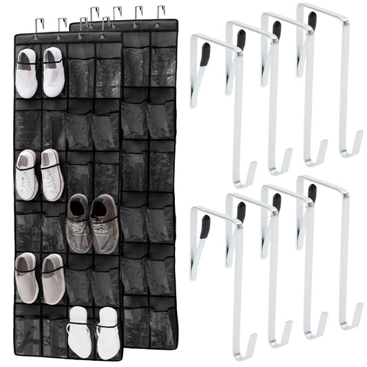 Shoe Organizer (PVC) Gorilla Grip Black 2 Pack