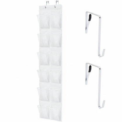 Over the Door Shoe Organizer Gorilla Grip White 1 Pack 12 Pockets