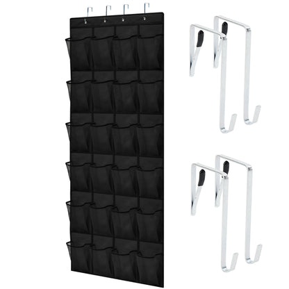 Over Door Organizer  Gorilla Grip Jet Black 24 Pockets 