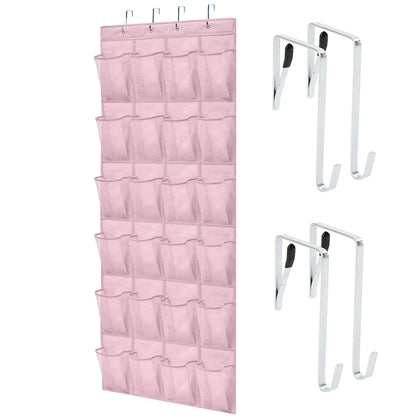 Over Door Organizer  Gorilla Grip Light Pink 24 Pockets 