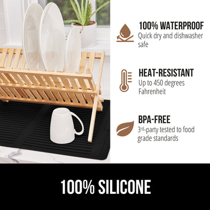 Silicone Dish Drying Mat  Gorilla Grip   