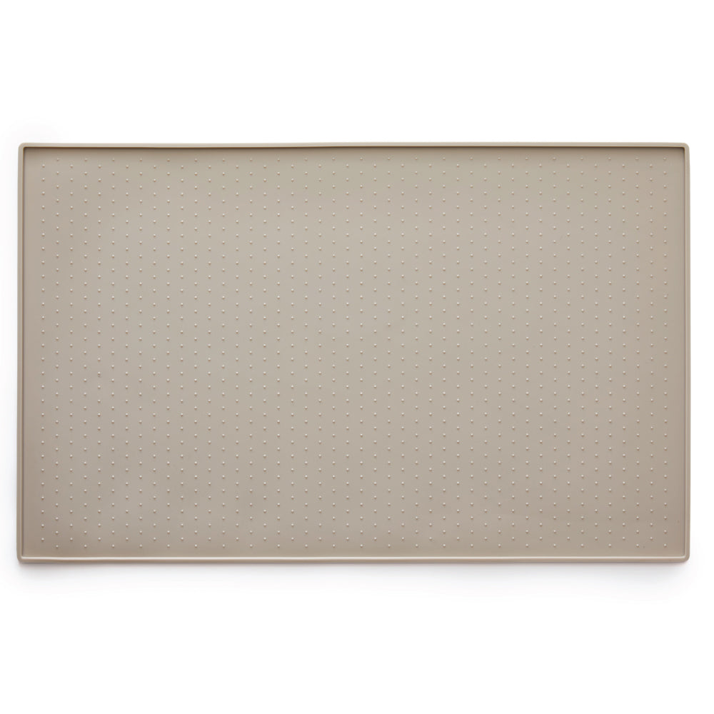 Pet Feeding Mat  Gorilla Grip Beige 16" x 10" 