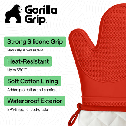 Soft Silicone Oven Mitts