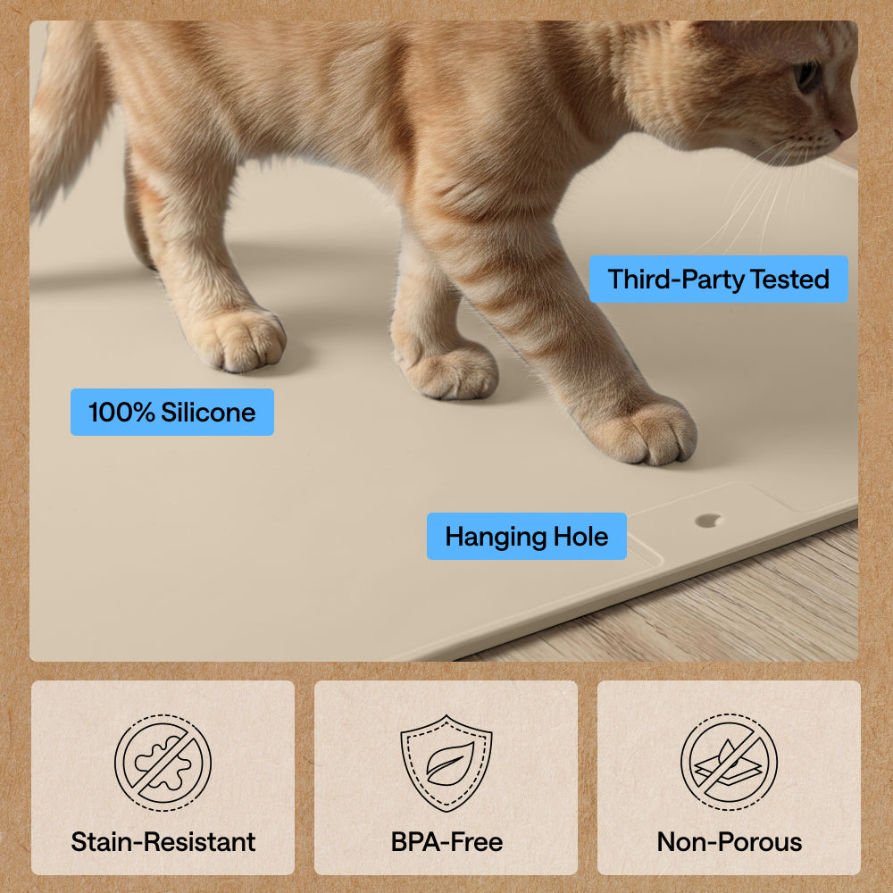 Silicone Cat Litter Box Mat