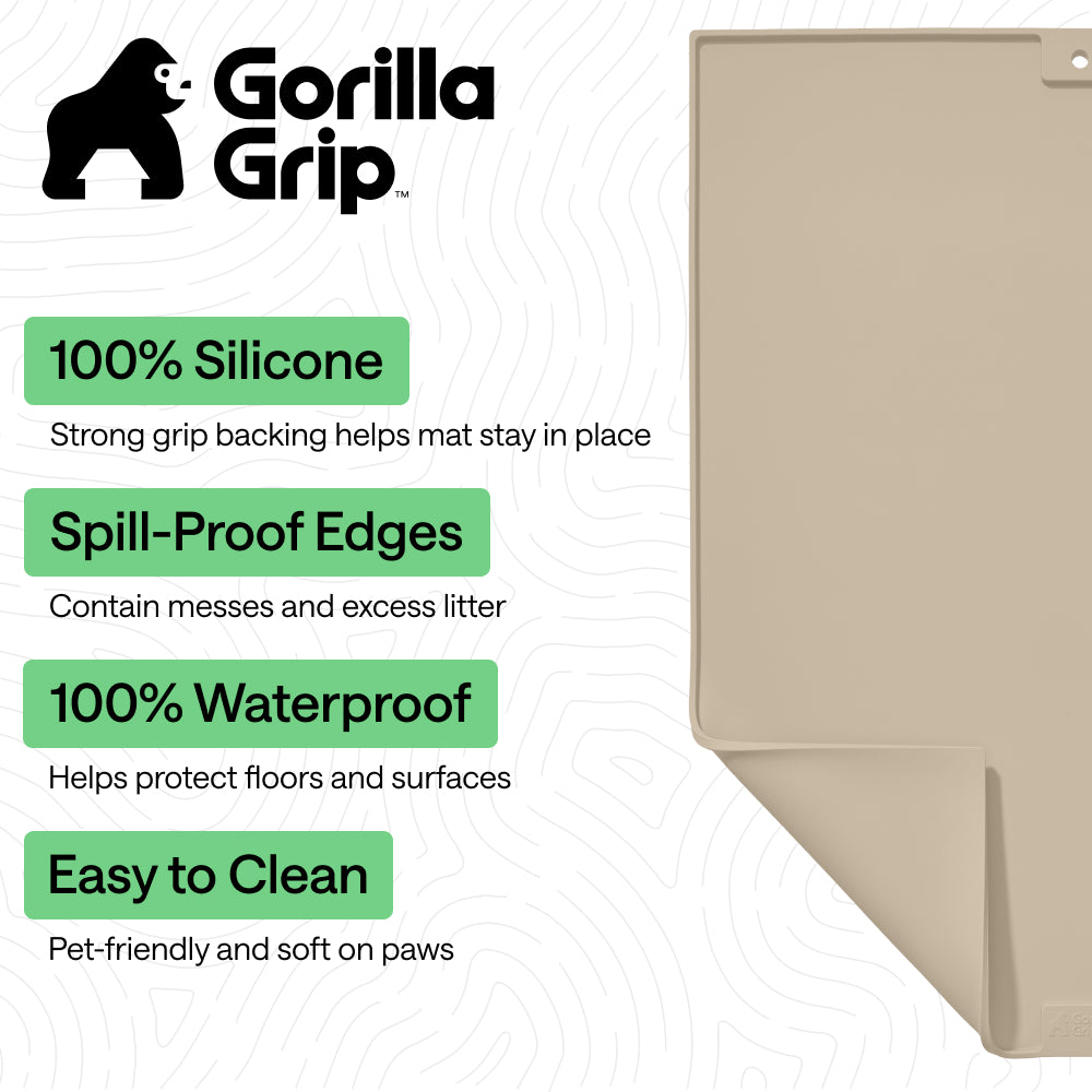 Silicone Cat Litter Box Mat Gorilla Grip