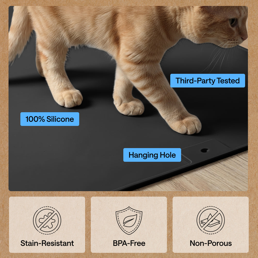 Silicone Cat Litter Box Mat
