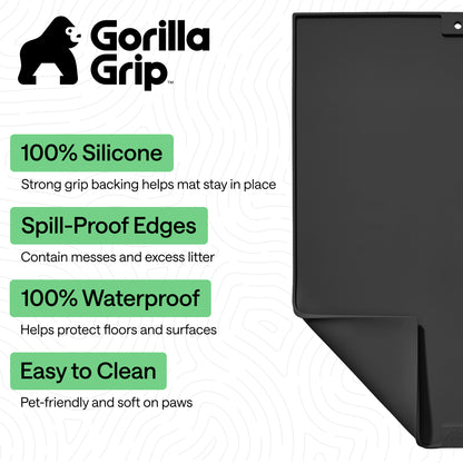 Silicone Cat Litter Box Mat Gorilla Grip