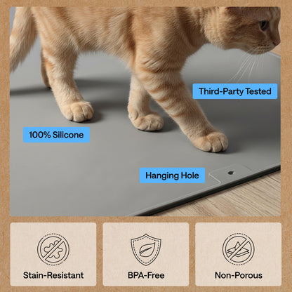 Silicone Cat Litter Box Mat