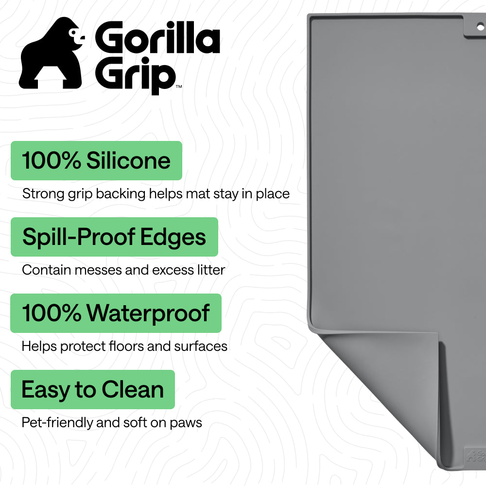 Silicone Cat Litter Box Mat Gorilla Grip
