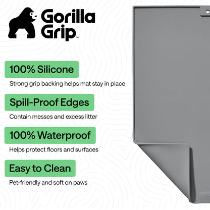 Silicone Cat Litter Box Mat Gorilla Grip