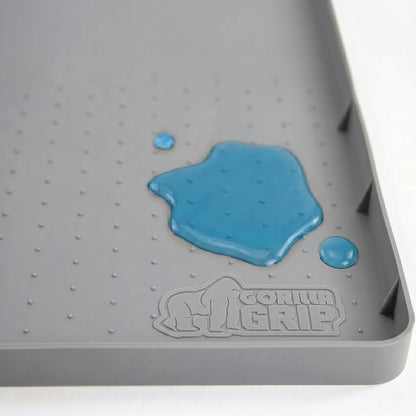 Silicone Under Sink Mat Gorilla Grip Gray 19" x 22"