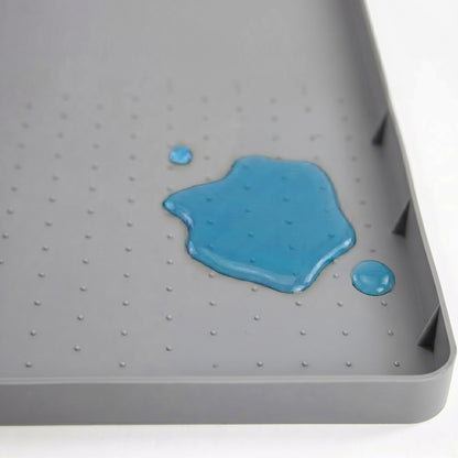 Silicone Under Sink Mat Gorilla Grip Gray 19" x 22"