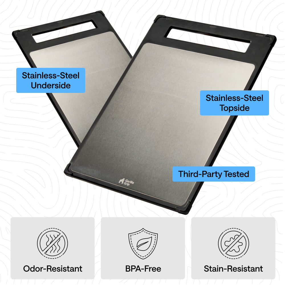Stainless Steel Cutting Board Gorilla Grip