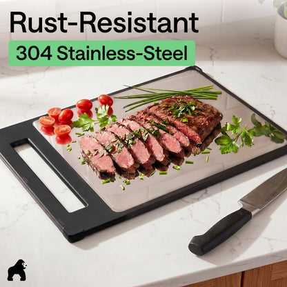 Stainless Steel Cutting Board Gorilla Grip