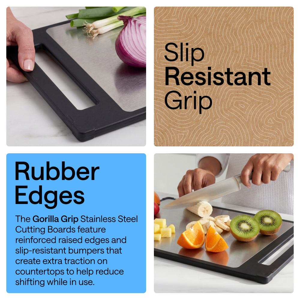 Stainless Steel Cutting Board Gorilla Grip