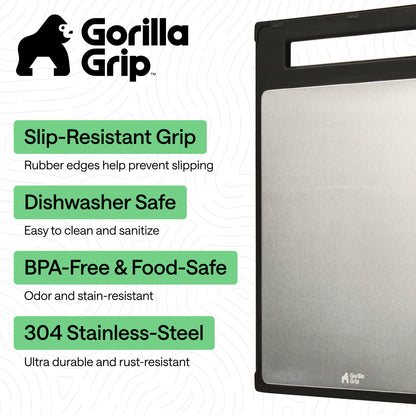Stainless Steel Cutting Board Gorilla Grip